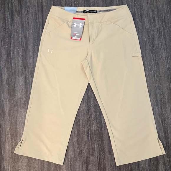 Under Armour relaxed fit khaki golf capris - Picture 1 of 10